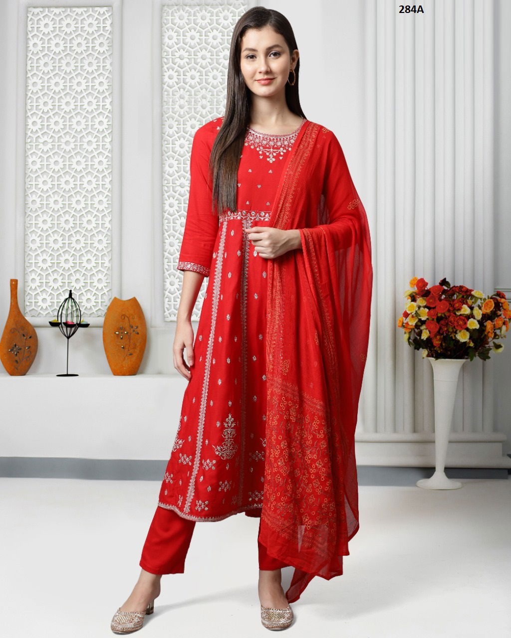 Trendy Printed 107 Heavy Festive Wear Wholesale Readymade sharara Suits